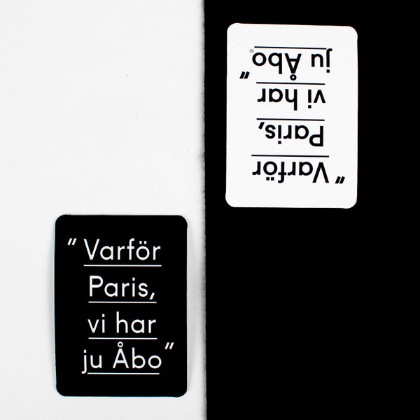 Varf&ouml;r Paris, vi har ju &Aring;bo" tarra