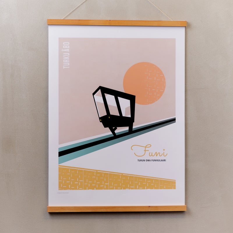 Funi juliste 50 x 70 cm, persikka