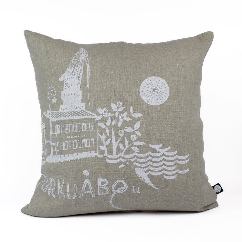 Turku&Aring;bo tyynynp&auml;&auml;llinen 45 x 45 cm, pellava